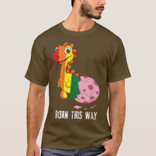 Rainbow Dinosaur Egg Geborener Gay Pride LGBTQ LGB T-Shirt