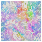 Rainbow Dinosaur Skeleton Muster mit Fossil Stoff (Muster)