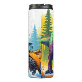 Rainbow Dinosaur Yellow Loader Clash Thermosbecher (Rückseite)