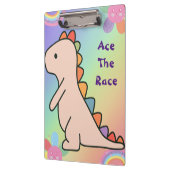 Rainbow Dinosaur zum Thema Klemmbrett (Links)