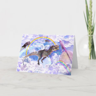 Rainbow-Dinosaurier-Einhorndinocorn Karte