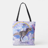 Rainbow-Dinosaurier-Einhorndinocorn Tasche (Rückseite)