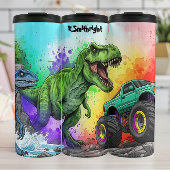 Rainbow Dinosaurs Monster Truck Action Thermosbecher