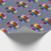 Rainbow Disco Ball - Geschenkartikel Geschenkpapier (Ecke)