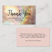 Rainbow Discount Vielen Dank für die Unterstützung Visitenkarte (Vorne/Hinten)