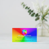 Rainbow Disk LGBT Counseling Services Visitenkarte (Stehend Vorderseite)