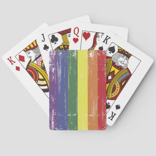 Rainbow Distressed Cards Spielkarten (Rückseite)