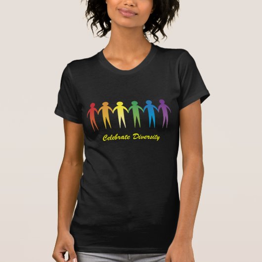 Rainbow-Diversity Anpassbare T-Shirts (Vorderseite)