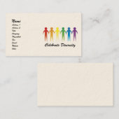 Rainbow Diversity Anpassbare Visitenkarten Visitenkarte (Vorne/Hinten)