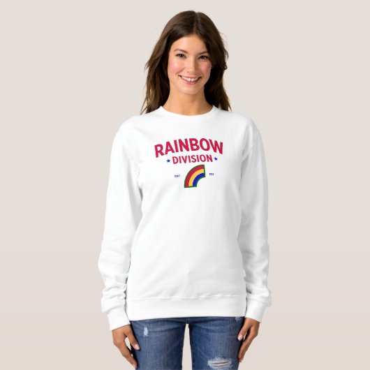 Rainbow Division - 42. Infanterieabteilung Frauen Sweatshirt (Vorne ganz)
