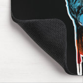 Rainbow DJ Cat Neon Funny Animes with Music Mousepad (Ecke)