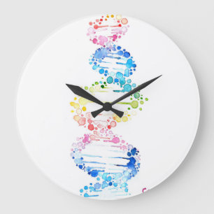Rainbow DNA Große Wanduhr