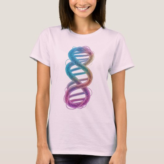 Rainbow DNA Infinity T-Shirt (Vorderseite)