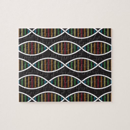 Rainbow-DNA-Stränge Puzzle (Horizontal)