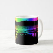 Rainbow Dock Silhouetten Kaffee Cup und Tasse (VorderseiteRechts)