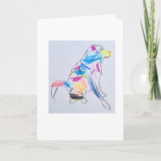 Rainbow Dog Karte (Vorderseite)