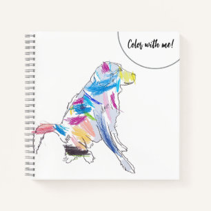 Rainbow Dog-Notebook Notizblock