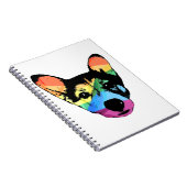 Rainbow Dog, Notizbuch, Spiralheft Notizblock (Rechte Seite)