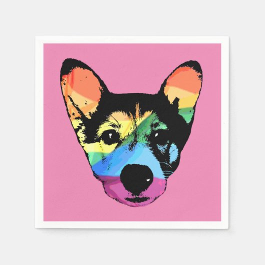 Rainbow Dog, Papierservietten (Vorderseite)