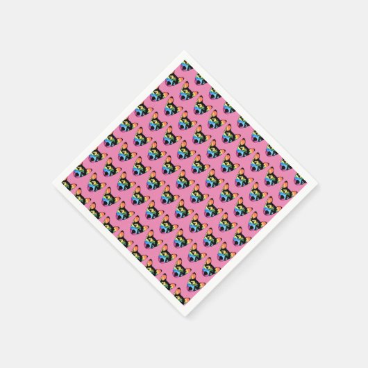 Rainbow Dog, Papierservietten (Ecke)