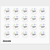 Rainbow Dog Paw Custom Danke Stickers (Blatt)