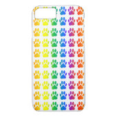 Rainbow Dog Pawprint Case-Mate iPhone Hülle (Rückseite)