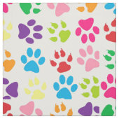 Rainbow Dog Paws Muster Stoff (Muster)
