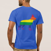 Rainbow Dog Paws T-Shirt (Rückseite)