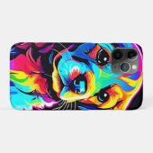 Rainbow Dog Portrait Art Case-Mate iPhone Hülle (Rückseite (Horizontal))