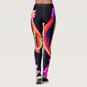 Rainbow Dog Portrait Art Leggings (Rückseite)