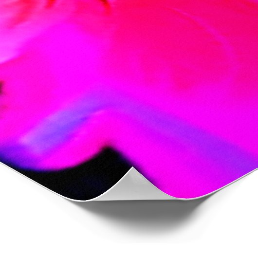 Rainbow Dog Portrait Art Poster (Ecke)