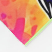 Rainbow Dog Portrait Design Fleecedecke (Ecke)