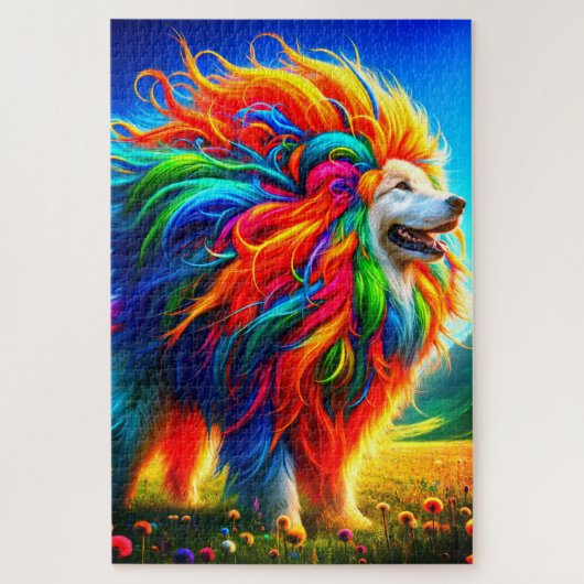 Rainbow Dog Puzzle (Vertikal)