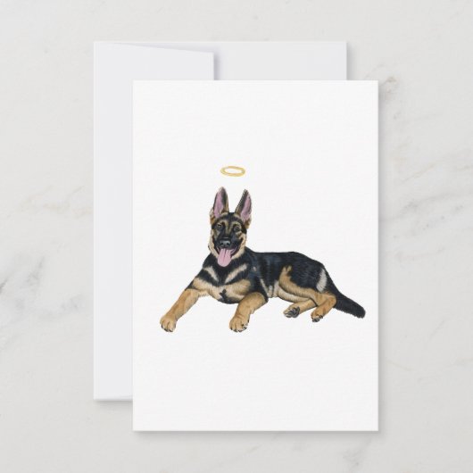 Rainbow Dog Sympathy Card Dankeskarte (Vorderseite)
