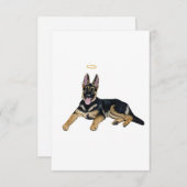 Rainbow Dog Sympathy Card Dankeskarte (Vorne/Hinten)