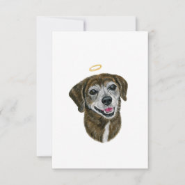 Rainbow Dog Sympathy Card Dankeskarte