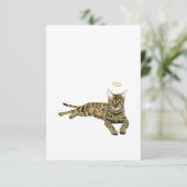 Rainbow Dog Sympathy Card Dankeskarte (Stehend Vorderseite)