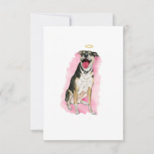 Rainbow Dog Sympathy Card