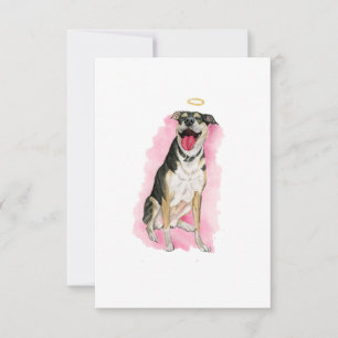 Rainbow Dog Sympathy Card Dankeskarte