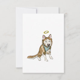 Rainbow Dog Sympathy Card Dankeskarte