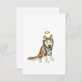 Rainbow Dog Sympathy Card Dankeskarte (Vorne/Hinten)