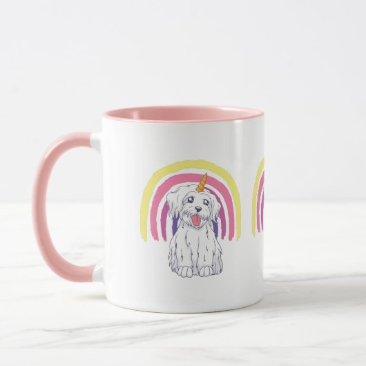 Rainbow Dogicorn Tasse (Links)