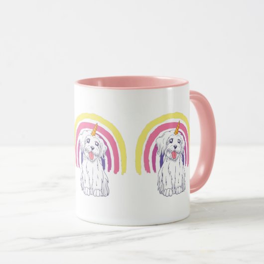 Rainbow Dogicorn Tasse (VorderseiteRechts)