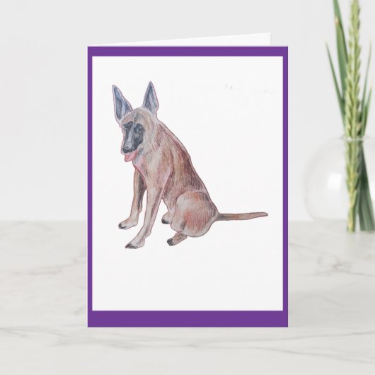 Rainbow Dog's Birthday Card Karte (Vorderseite)