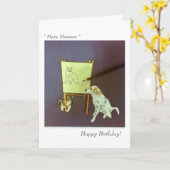 Rainbow Dog's Birthday Card Karte (Gelbe Blume)