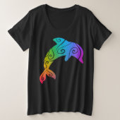 Rainbow Dolphin Inspiration Shirt (Design vorne)