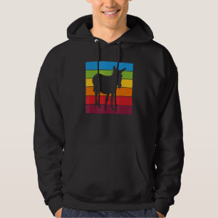 Rainbow Donkey Niedliche Donkey Picture Colorful S Hoodie
