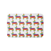 Rainbow Donkey Piñata Cinco De Mayo Party Badematte (Vorderseite)