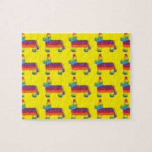 Rainbow Donkey Piñata Fiesta Geburtstagsparty Prix Puzzle