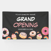 Rainbow Donut Bakery Grand Opening Sale Banner (Horizontal)